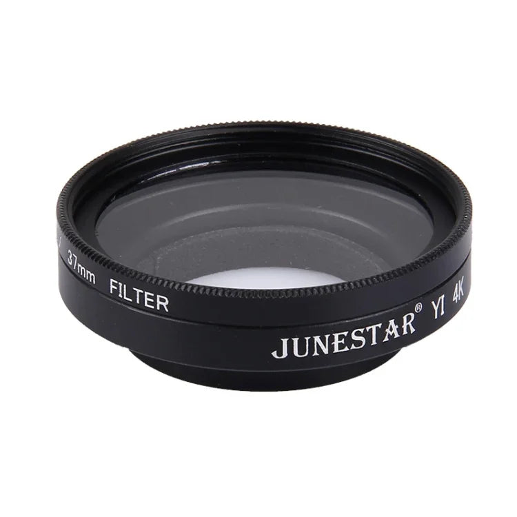 JUNESTAR para Câmara de Ação Xiaomi Xiaoyi Yi II 4K Sport Filtro UV Profissional 37mm + Tampa Protetora para Lente, Filtro UV + Tampa para Lente