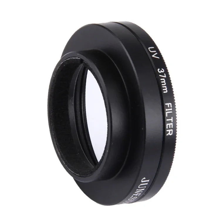 JUNESTAR para Câmara de Ação Xiaomi Xiaoyi Yi II 4K Sport Filtro UV Profissional 37mm + Tampa Protetora para Lente, Filtro UV + Tampa para Lente