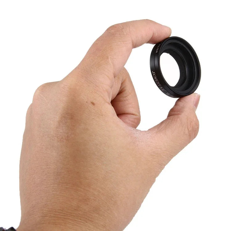 JUNESTAR para Câmara de Ação Xiaomi Xiaoyi Yi II 4K Sport Filtro UV Profissional 37mm + Tampa Protetora para Lente, Filtro UV + Tampa para Lente