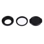 JUNESTAR para Câmara de Ação Xiaomi Xiaoyi Yi II 4K Sport Filtro UV Profissional 37mm + Tampa Protetora para Lente, Filtro UV + Tampa para Lente