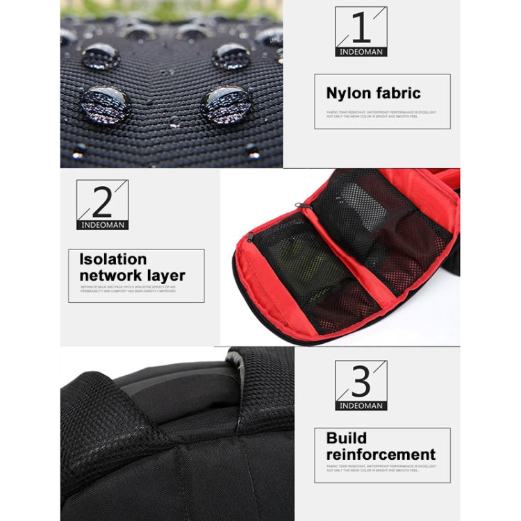 INDEPMAN DL-B012 Mochila Desportiva Portátil para Exterior Bolsa para Câmara para GoPro, SJCAM, Nikon, Canon, Xiaomi Xiaoyi YI, Tamanho: 27.5 * 12.5 * 34 cm