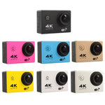 F60 Ecrã de 2.0 polegadas Câmara de Ação Desportiva WiFi com Lente Grande Angular de 170 Graus e Caixa Impermeável, Suporta Cartão Micro SD de 64GB, F60 (Amarelo), F60 (Branco), F60 (Prateado), F60 (Magenta), F60 (Azul), F60 (Dourado), F60 (Preto)