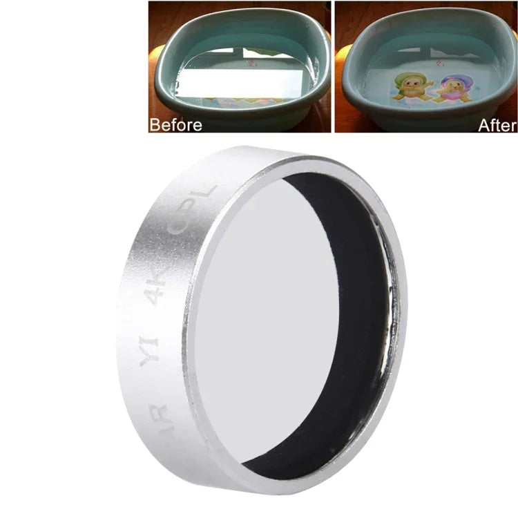 JUNESTAR para Câmara de Ação Xiaomi Xiaoyi Yi II 4K Sport Filtro CPL Profissional