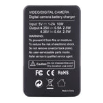 Carregador de Ecrã LCD para Duas Baterias AHDBT-501 para GoPro HERO5 com Indicador de Capacidade de Carga, Para GoPro HERO5