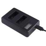 Carregador de Ecrã LCD para Duas Baterias AHDBT-501 para GoPro HERO5 com Indicador de Capacidade de Carga, Para GoPro HERO5