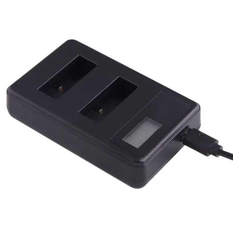 Carregador de Ecrã LCD para Duas Baterias AHDBT-501 para GoPro HERO5 com Indicador de Capacidade de Carga, Para GoPro HERO5