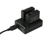 Carregador USB Duplo de Baterias para Câmara Digital BC-AZ16 para Xiaomi Xiaoyi II 4K, Para Xiaomi Xiaoyi II 4K