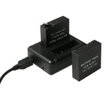 Carregador USB Duplo de Baterias para Câmara Digital BC-AZ16 para Xiaomi Xiaoyi II 4K, Para Xiaomi Xiaoyi II 4K