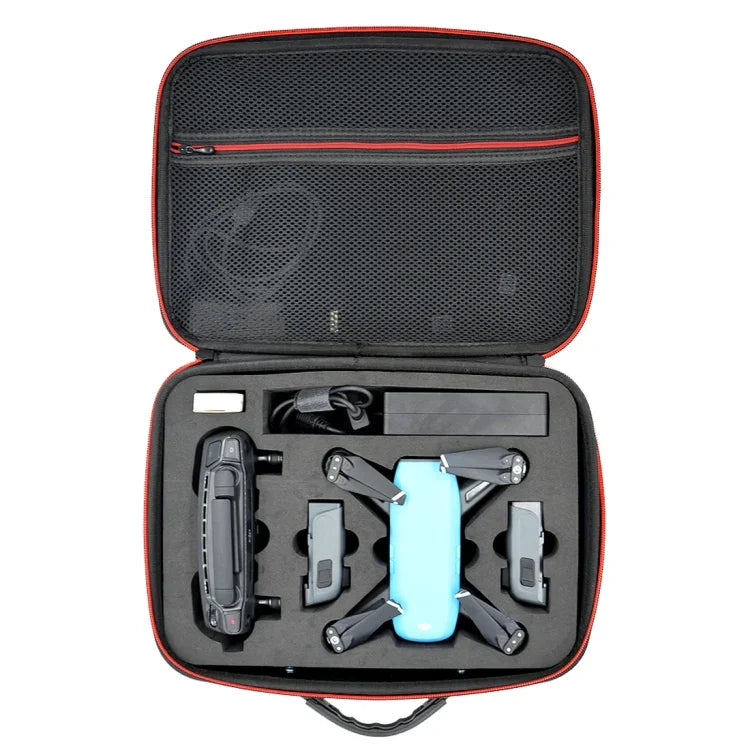 Estojo Portátil Impermeável e Amortecedor PU EVA para DJI SPARK e Acessórios, Tamanho: 29cm x 21cm x 11cm