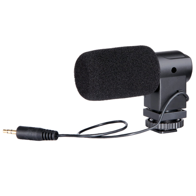 Microfone Condensador Estéreo X/Y BOYA BY-V01 com Suporte Anti-choque Integrado, Montagem Cold-shoe e Para-brisas para Smartphones, Câmaras DSLR e Câmaras de Vídeo, BY-V01
