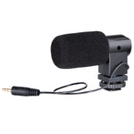 Microfone Condensador Estéreo X/Y BOYA BY-V01 com Suporte Anti-choque Integrado, Montagem Cold-shoe e Para-brisas para Smartphones, Câmaras DSLR e Câmaras de Vídeo, BY-V01