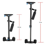 YELANGU S60L Estabilizador Manual de Alumínio 61cm para Câmara DSLR DV