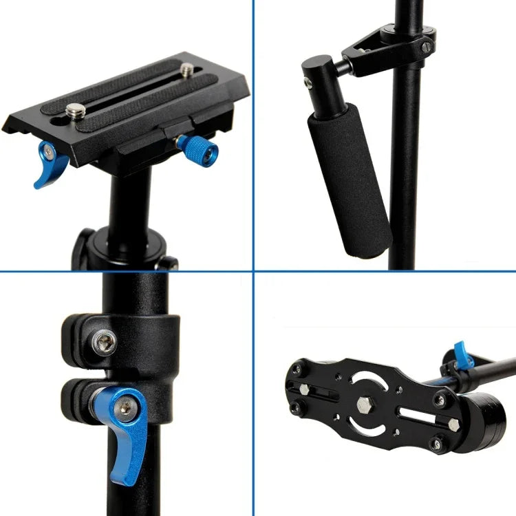 YELANGU S60L Estabilizador Manual de Alumínio 61cm para Câmara DSLR DV