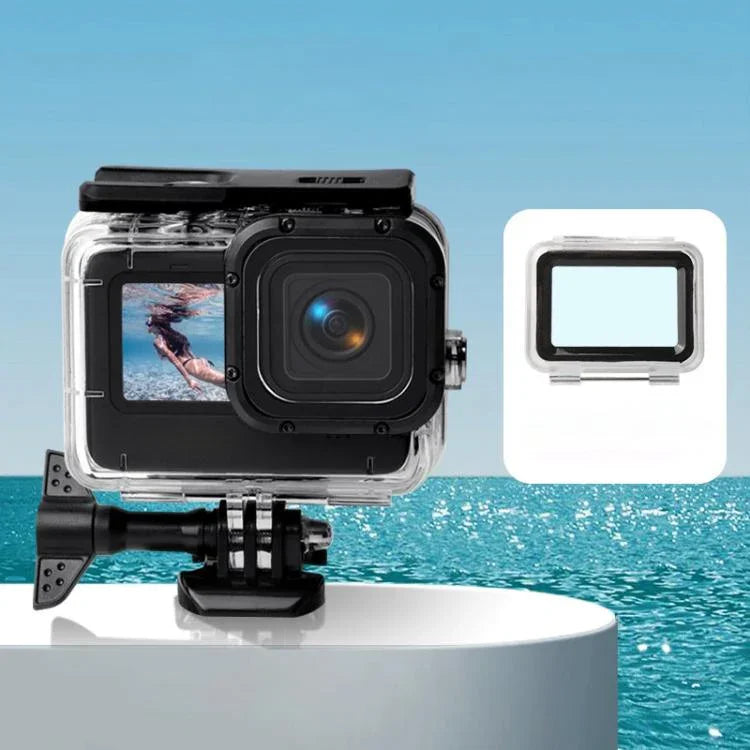 Estojo Impermeável + Tampa Traseira Tátil para GoPro HERO10 Black / HERO9 Black, Estojo + Tampa Tátil para GoPro9