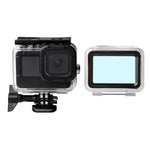Estojo Impermeável + Tampa Traseira Tátil para GoPro HERO10 Black / HERO9 Black, Estojo + Tampa Tátil para GoPro9