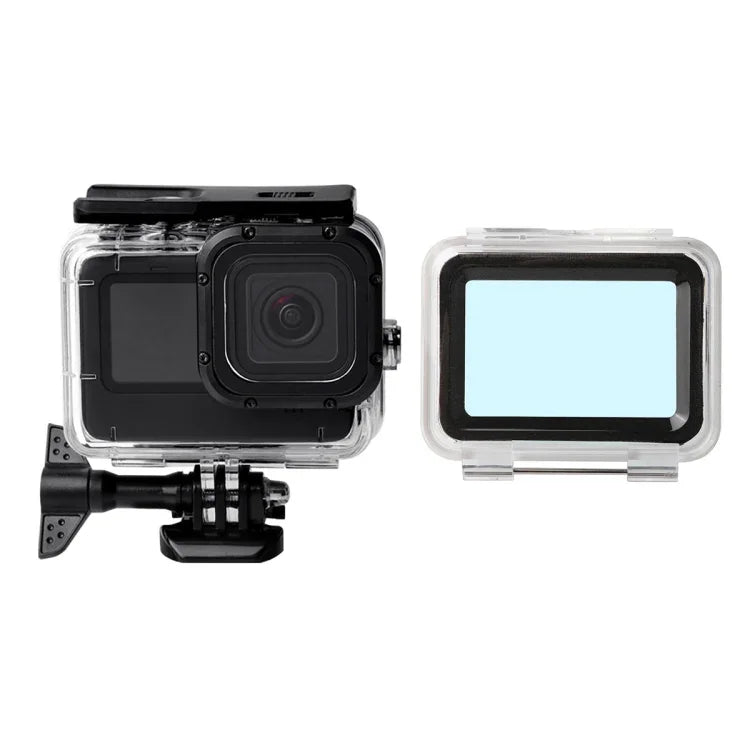 Estojo Impermeável + Tampa Traseira Tátil para GoPro HERO10 Black / HERO9 Black, Estojo + Tampa Tátil para GoPro9