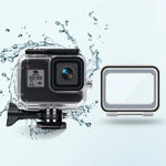 Caixa Impermeável 45m + Tampa Traseira Tátil para GoPro HERO8 Black, Caixa + Tampa Tátil para GoPro8