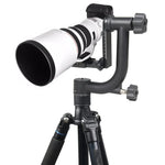 Cabeça de Tripé Gimbal Horizontal 360 Graus YELANGU para DV Doméstico e Câmaras SLR, YLG0401E