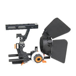 Conjunto de Gaiola YELANGU YLG1105A A7 Inclui Gaiola para Câmara de Vídeo Estabilizadora / Follow Focus / Matte Box para Sony GH4 / A7S / A7 / A7R / A72 / A7RII / A7SII / A6000 / A6500 / A6300 / A7R3 / A7S3 / A7R4