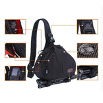 Bolsa Digital para Câmara CADEN em Forma de Triângulo Tscope para Ombro e Cruzado com Capa de Chuva para Canon Nikon Sony K1, Tamanho: 36*31*15cm