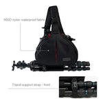 Bolsa Digital para Câmara CADEN em Forma de Triângulo Tscope para Ombro e Cruzado com Capa de Chuva para Canon Nikon Sony K1, Tamanho: 36*31*15cm
