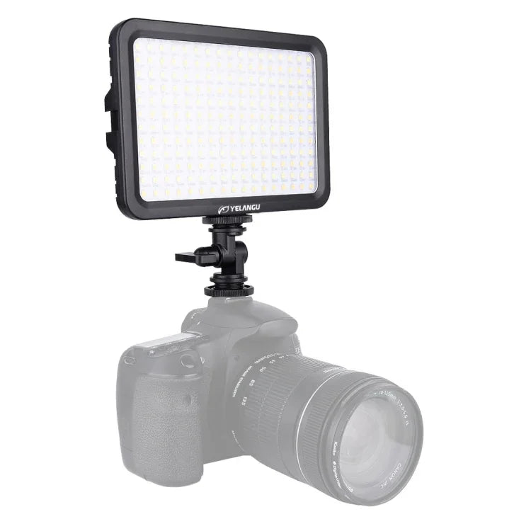 YELANGU YLG0504B 204 LEDs 1000LM 3300-5600K Luz de Estúdio Dimerizável Sem Polarização Luz de Vídeo e Fotografia para Câmaras Canon, Nikon, DSLR, 204 LEDs