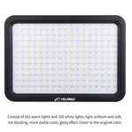 YELANGU YLG0504B 204 LEDs 1000LM 3300-5600K Luz de Estúdio Dimerizável Sem Polarização Luz de Vídeo e Fotografia para Câmaras Canon, Nikon, DSLR, 204 LEDs
