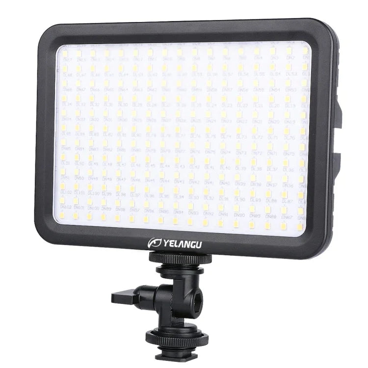 YELANGU YLG0504B 204 LEDs 1000LM 3300-5600K Luz de Estúdio Dimerizável Sem Polarização Luz de Vídeo e Fotografia para Câmaras Canon, Nikon, DSLR, 204 LEDs