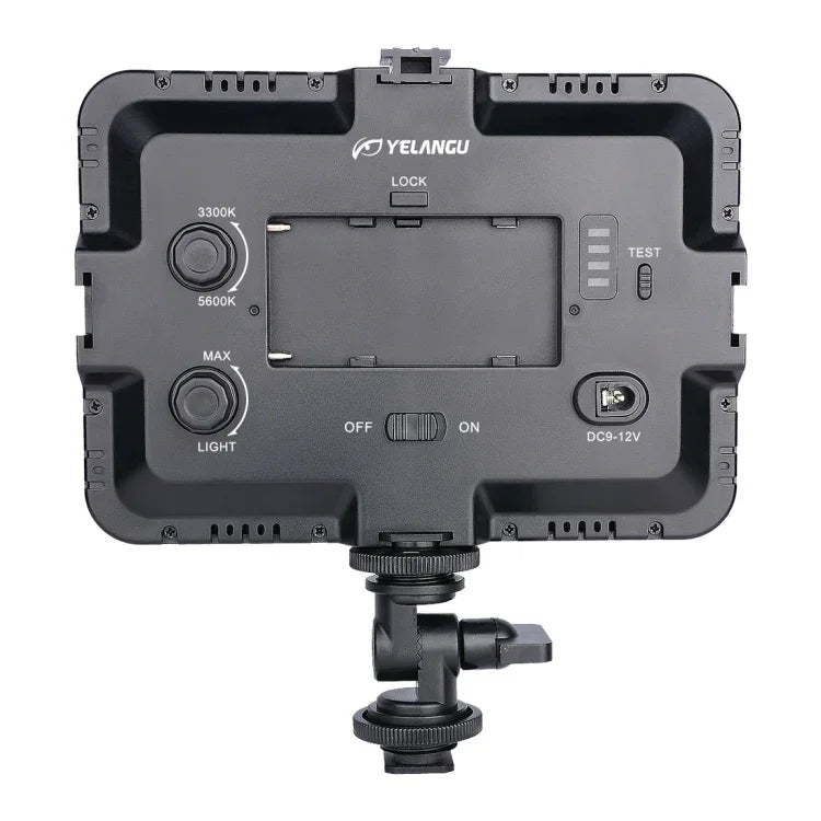YELANGU YLG0504B 204 LEDs 1000LM 3300-5600K Luz de Estúdio Dimerizável Sem Polarização Luz de Vídeo e Fotografia para Câmaras Canon, Nikon, DSLR, 204 LEDs