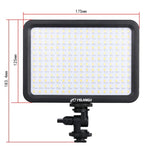 YELANGU YLG0504B 204 LEDs 1000LM 3300-5600K Luz de Estúdio Dimerizável Sem Polarização Luz de Vídeo e Fotografia para Câmaras Canon, Nikon, DSLR, 204 LEDs