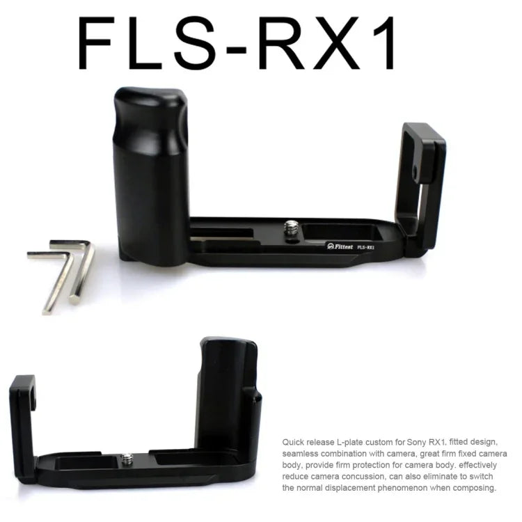 Suporte Base com Placa L de Libertação Rápida para Disparo Vertical FITTEST FLS-RX1 para Sony RX1, Para Sony RX1