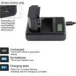 Carregador de Bateria Digital de Duplo Canal com Ecrã LCD e Porta USB para Bateria Sony NP-FZ100, Compatível com Sony A9 (ILCE-9), Dupla Bateria NP-FZ100