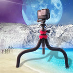 Mini Tripé Flexível Polvo com Abraçadeira para Telemóvel para iPhone, Galaxy, Huawei, GoPro, Insta360, DJI e Outras Câmaras de Ação, GP271