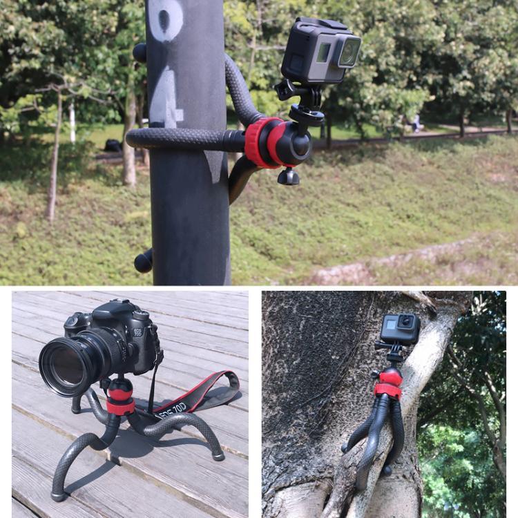 Mini Tripé Flexível Polvo com Abraçadeira para Telemóvel para iPhone, Galaxy, Huawei, GoPro, Insta360, DJI e Outras Câmaras de Ação, GP271