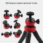 Mini Tripé Flexível Polvo com Abraçadeira para Telemóvel para iPhone, Galaxy, Huawei, GoPro, Insta360, DJI e Outras Câmaras de Ação, GP271