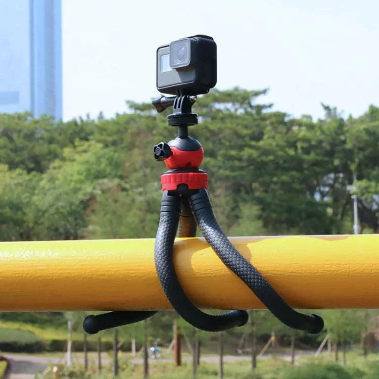 Mini Tripé Flexível Polvo com Abraçadeira para Telemóvel para iPhone, Galaxy, Huawei, GoPro, Insta360, DJI e Outras Câmaras de Ação, GP271