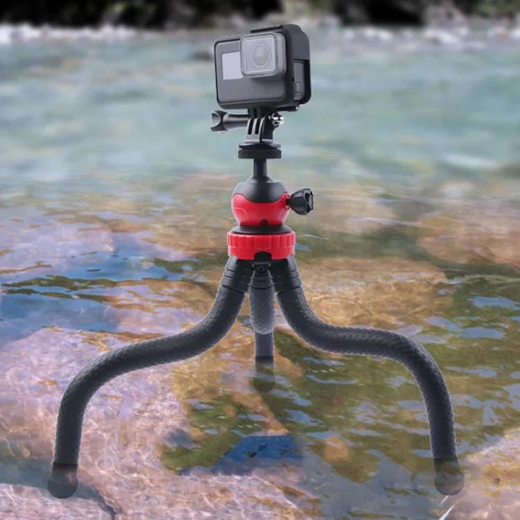 Mini Tripé Flexível Polvo com Abraçadeira para Telemóvel para iPhone, Galaxy, Huawei, GoPro, Insta360, DJI e Outras Câmaras de Ação, GP271