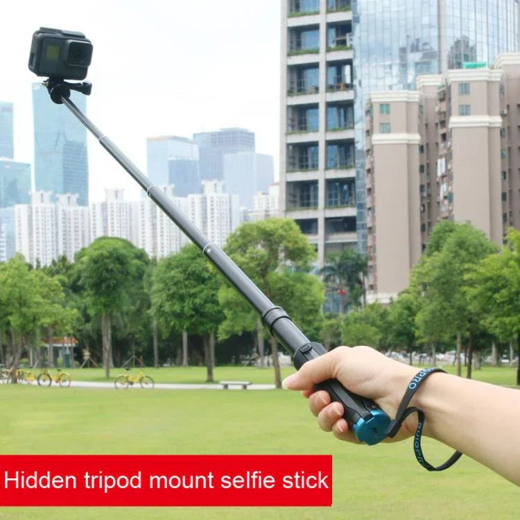 Suporte de Tripé Dobrável Portátil Bastão Selfie Monopé para GoPro, Insta360, DJI e Outras Câmaras de Ação, Comprimento: 23.5-81cm, RUIGPRO