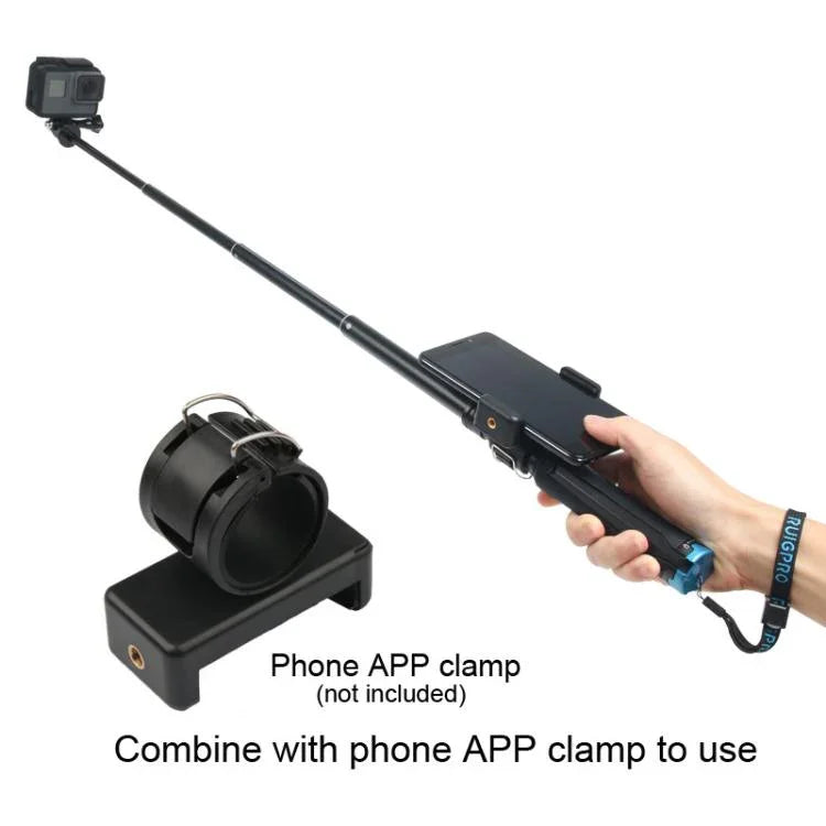Suporte de Tripé Dobrável Portátil Bastão Selfie Monopé para GoPro, Insta360, DJI e Outras Câmaras de Ação, Comprimento: 23.5-81cm, RUIGPRO