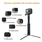 Suporte de Tripé Dobrável Portátil Bastão Selfie Monopé para GoPro, Insta360, DJI e Outras Câmaras de Ação, Comprimento: 23.5-81cm, RUIGPRO