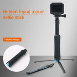 Suporte de Tripé Dobrável Portátil Bastão Selfie Monopé para GoPro, Insta360, DJI e Outras Câmaras de Ação, Comprimento: 23.5-81cm, RUIGPRO