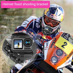 Conjunto de Fixação Multi-Articulada Adesiva para Capacete de Ciclismo com Fecho J-Hook e Parafuso para GoPro, Insta360, DJI e Outras Câmaras de Ação, Kit para Capacete de Ciclismo
