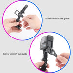 Conjunto de Fixação Multi-Articulada Adesiva para Capacete de Ciclismo com Fecho J-Hook e Parafuso para GoPro, Insta360, DJI e Outras Câmaras de Ação, Kit para Capacete de Ciclismo