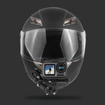 Conjunto de Fixação Multi-Articulada Adesiva para Capacete de Ciclismo com Fecho J-Hook e Parafuso para GoPro, Insta360, DJI e Outras Câmaras de Ação, Kit para Capacete de Ciclismo