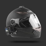 Conjunto de Montagem Fixa Multiarticulada para Capacete de Ciclismo com Fivela J-Hook, Adaptador e Parafuso para GoPro, Insta360, DJI e Outras Câmaras de Ação, Kit para Capacete de Ciclismo com Adaptador