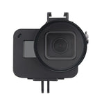 Estrutura CNC em Liga de Alumínio com Gaiola Protetora e Moldura de Segurança & Lente UV 52mm para GoPro HERO7 Black /6 /5, 52mm UV Preto