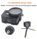 Estrutura CNC em Liga de Alumínio com Gaiola Protetora e Moldura de Segurança & Lente UV 52mm para GoPro HERO7 Black /6 /5, 52mm UV Preto