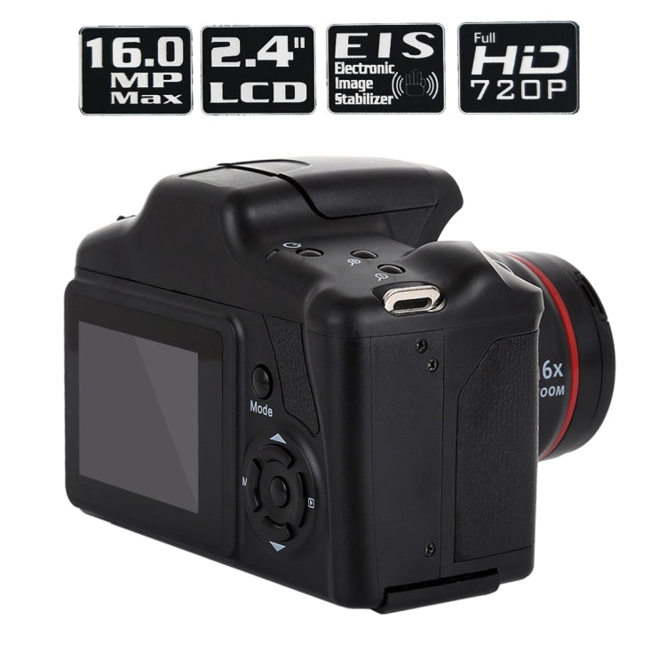 Câmara DSLR DV HD de 1.3 Megapíxeis, Ecrã LCD de 2.4 polegadas, Gravação Full HD 720P, EIS, 720P