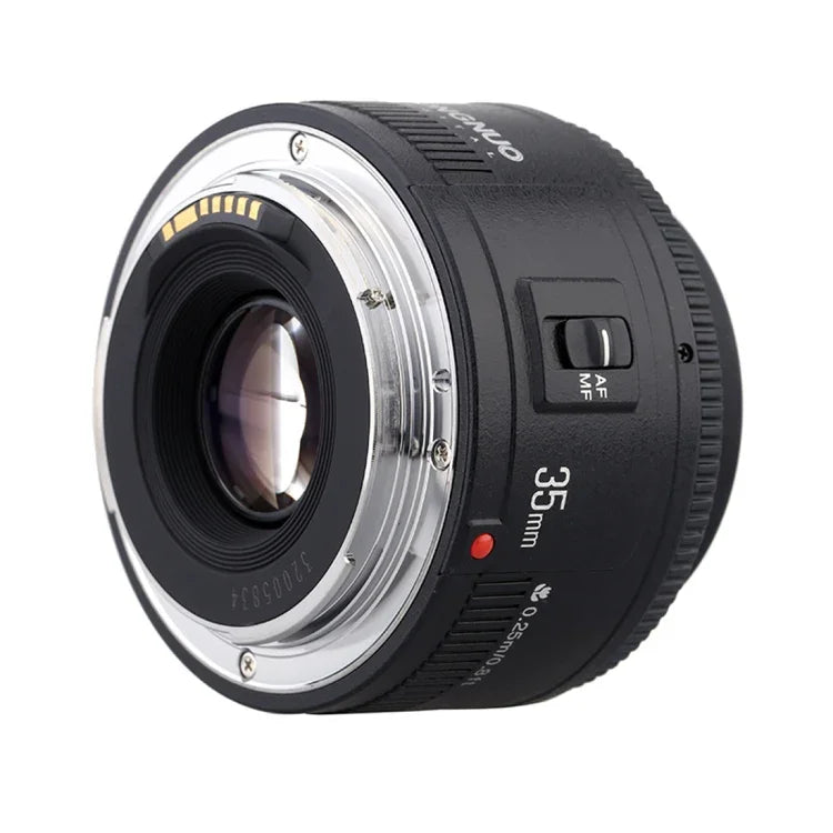 YONGNUO YN35MM F2N 1:2 Lente Fixa/Prime Grande Angular com Foco Automático/Manual para Câmaras DSLR Nikon, YN35MM F2N