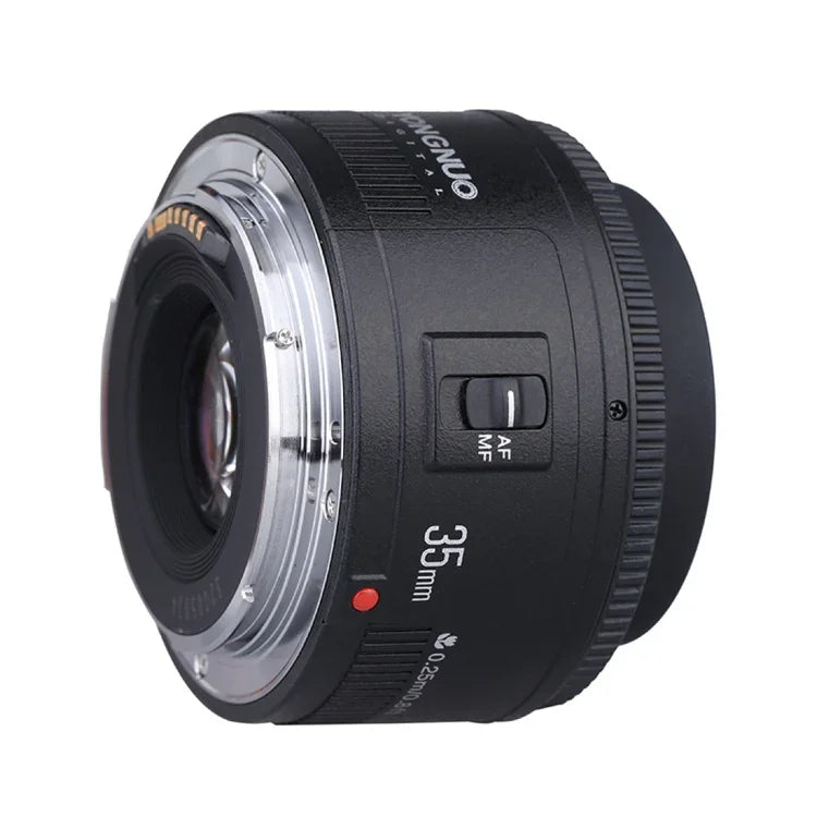 YONGNUO YN35MM F2N 1:2 Lente Fixa/Prime Grande Angular com Foco Automático/Manual para Câmaras DSLR Nikon, YN35MM F2N